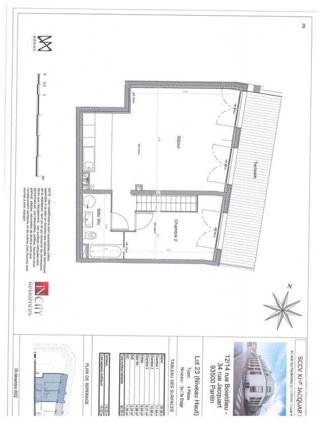 Appartement Duplex à vendre - 4 pièces - 81.97 m2 - PANTIN - 93 - ILE-DE-FRANCE - Century 21 Ricard Immobilier